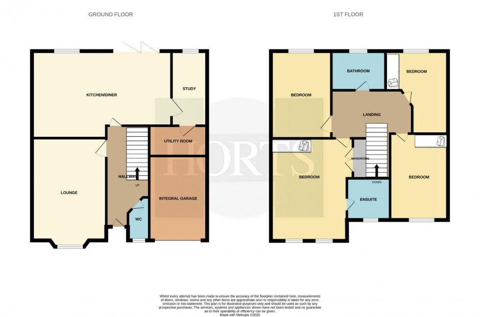 Floorplan for Judith Way, Cawston, Rugby