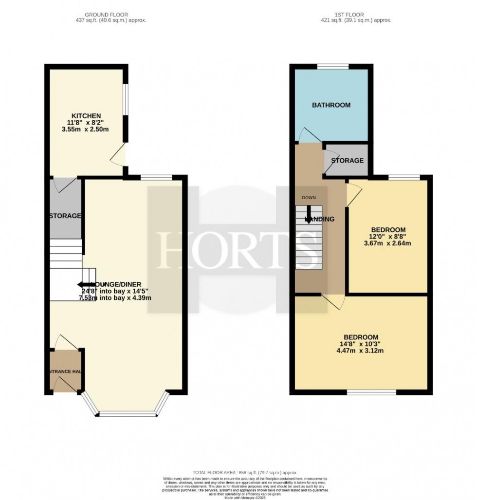 Floorplan for Raymond Road, Northampton