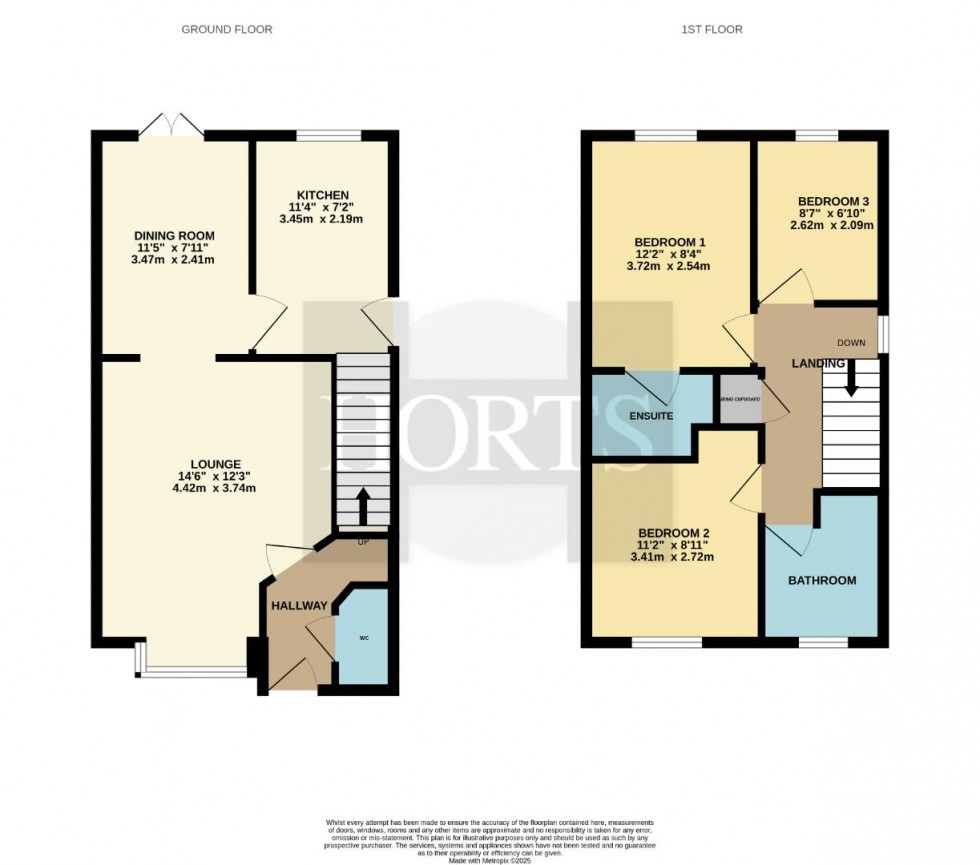 Floorplan for Tentsmuir Close, Kettering