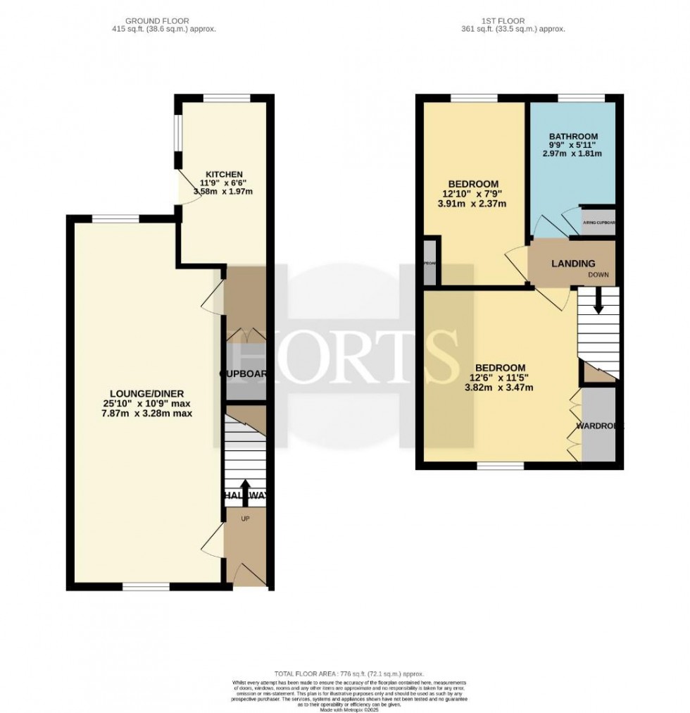 Floorplan for Bective Road, Kingsthorpe, Northampton