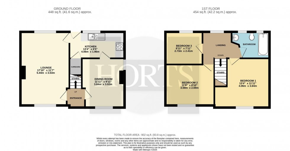 Floorplan for Queen Eleanor Terrace, Far Cotton, Northampton