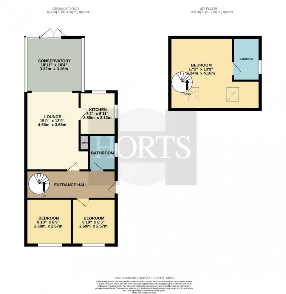 Floorplan for Priory Crescent, Roade