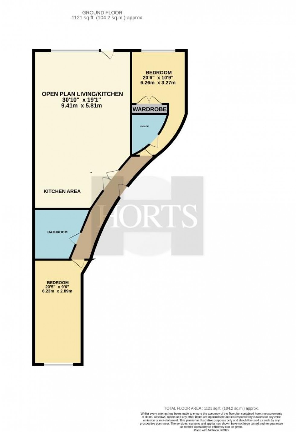 Floorplan for Grove Road, Northampton