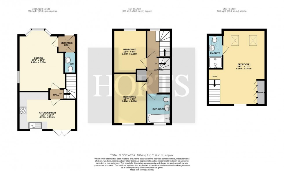 Floorplan for Rollers Close, Duston, Northampton