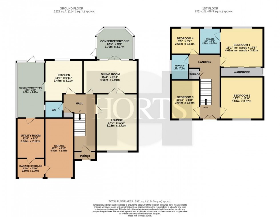 Floorplan for East Butterfield Court, Goldenash, NORTHAMPTON