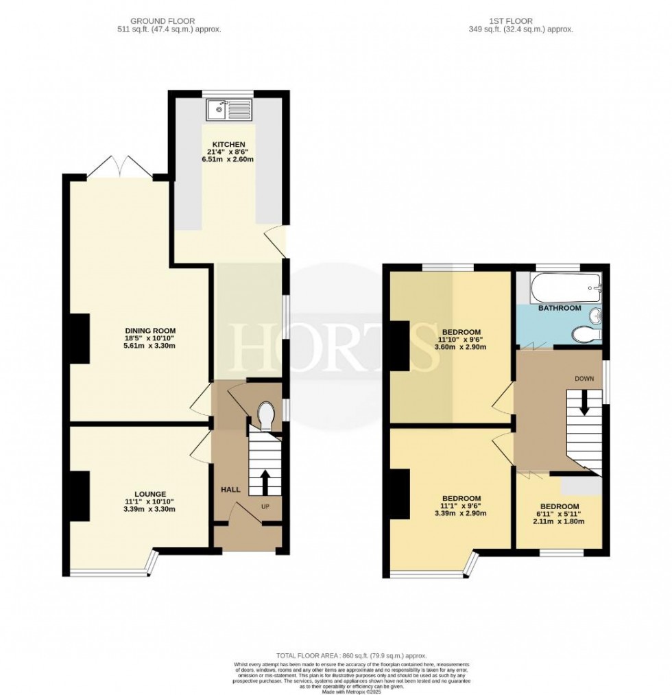 Floorplan for Shuckburgh Crescent, Rugby