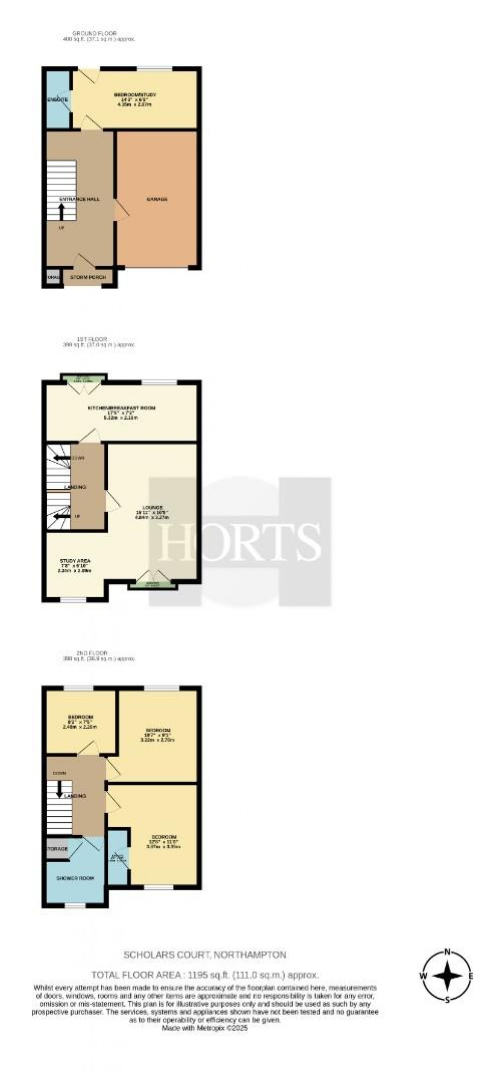 Floorplan for Scholars Court, Northampton