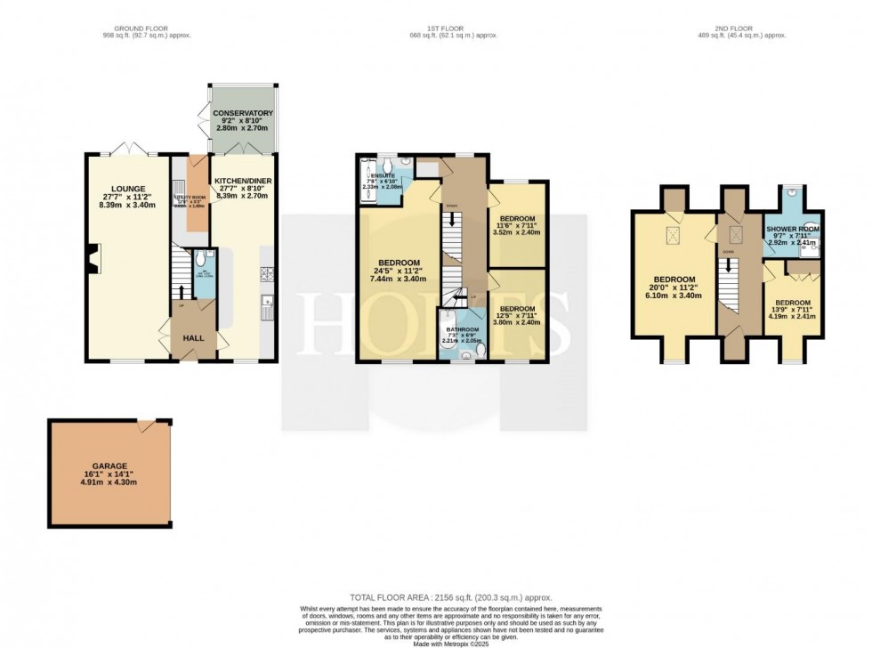 Floorplan for Beech Drive, Rugby