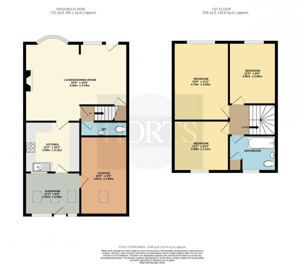Floorplan for Earls Walk, Binley Woods, Coventry
