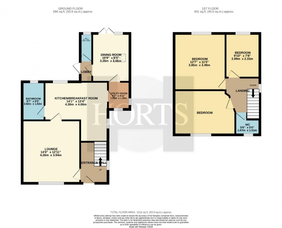 Floorplan for Parkfield Road, Brixworth, Northampton
