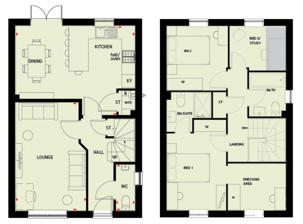 Floorplan for Ashlawn Gardens, Rugby