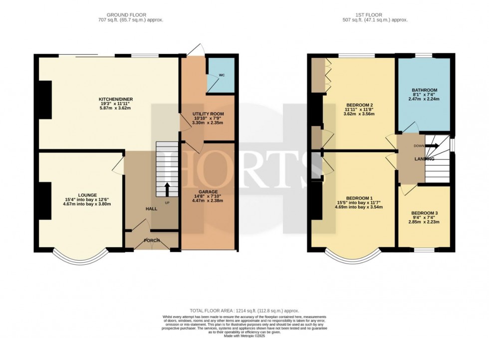 Floorplan for Beechwood Drive, Westone, Northampton