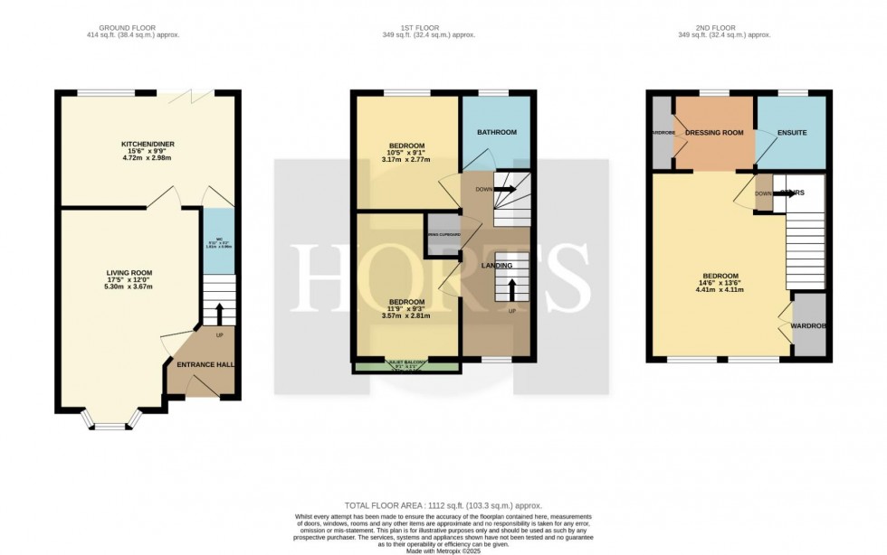 Floorplan for Frank Large Walk, Northampton