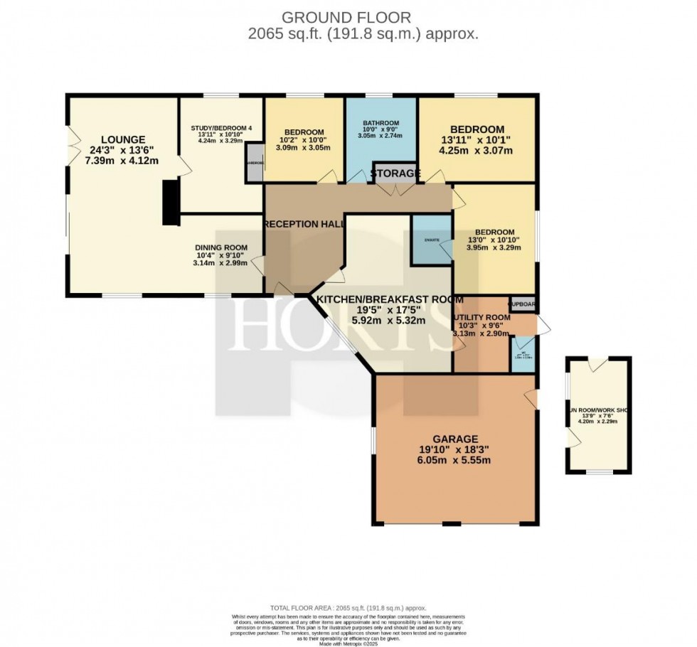 Floorplan for Hartwell Road, Ashton, Northampton