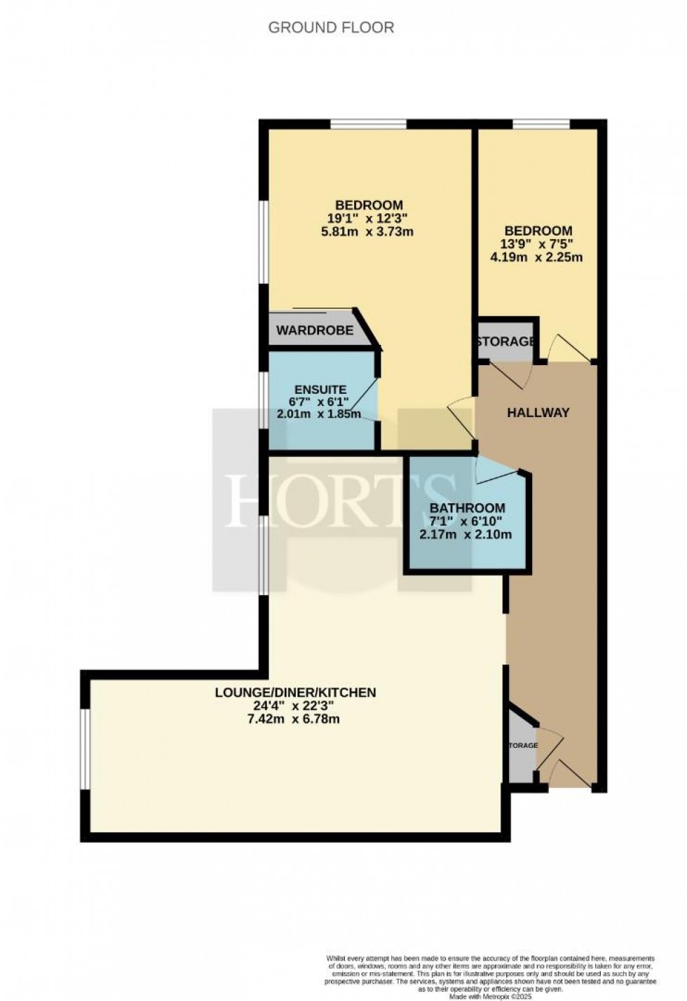 Floorplan for Johnson Court, Southbridge, Northampton