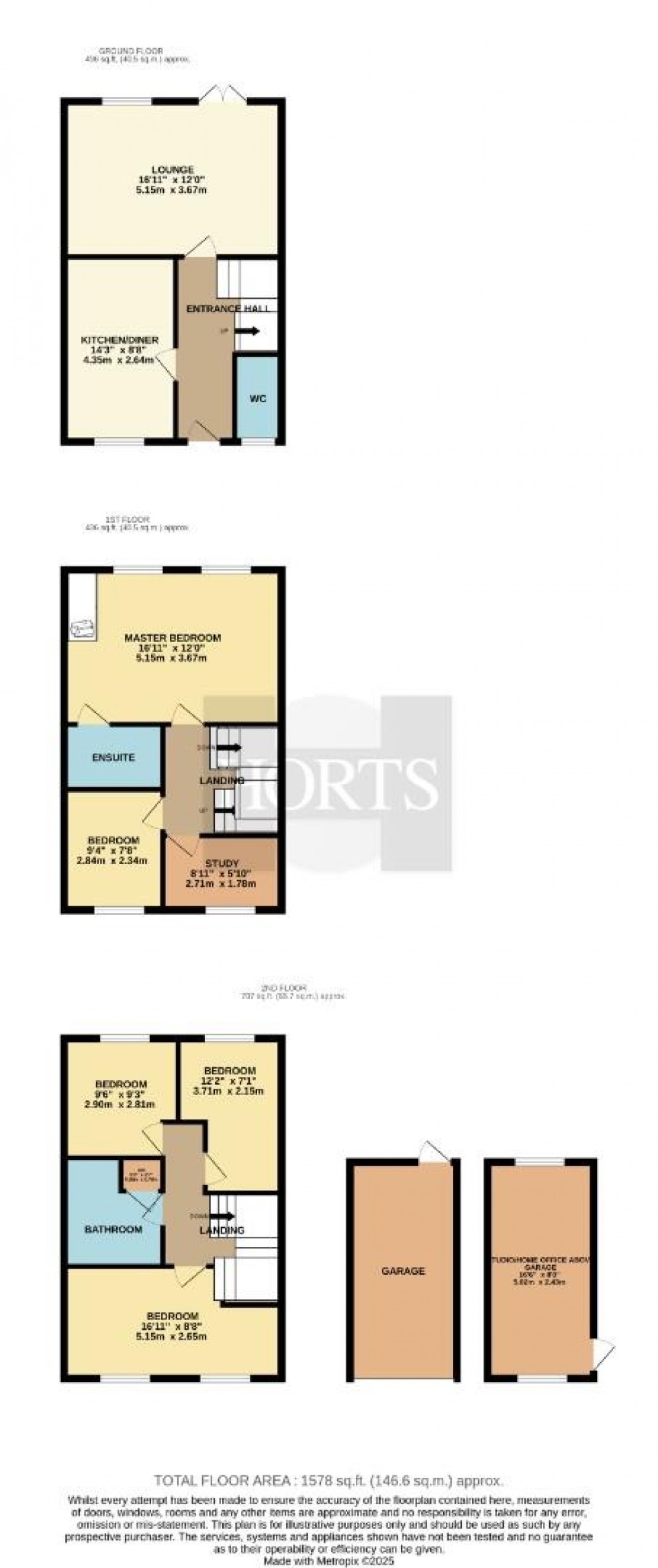 Floorplan for Clickers Drive, Northampton