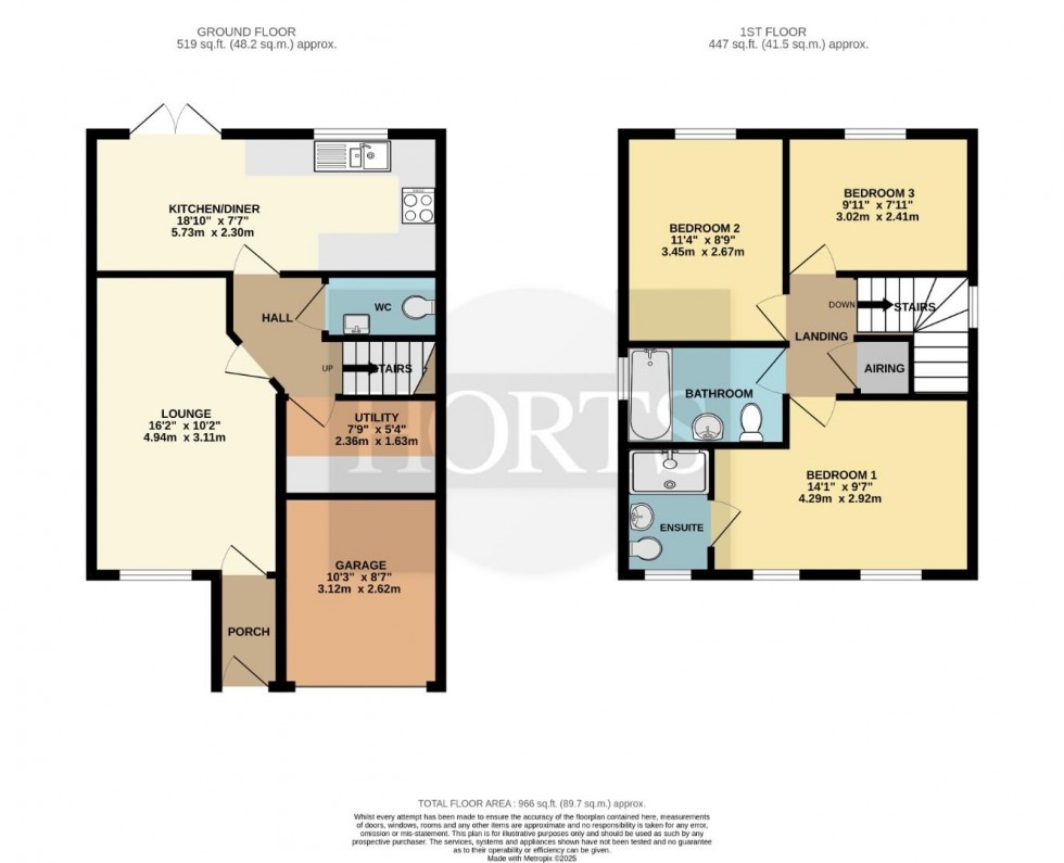 Floorplan for Lamport Lane, Northampton