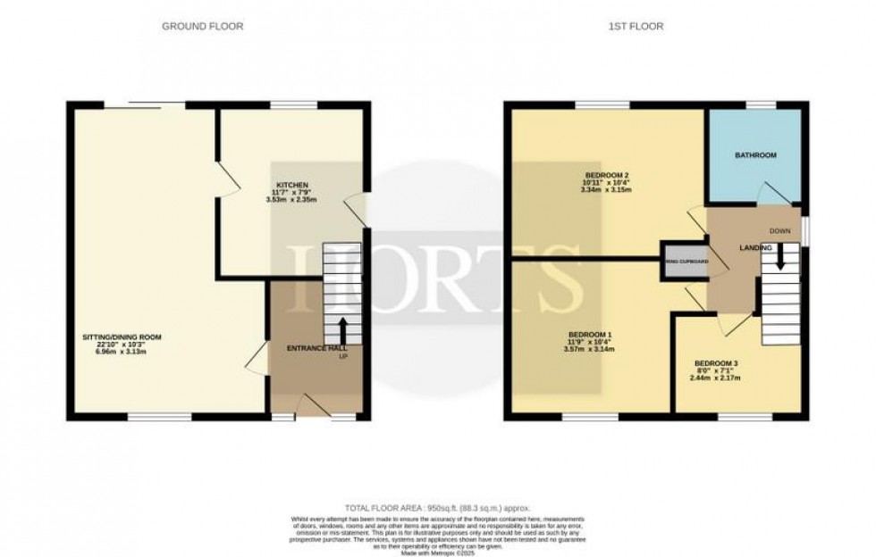 Floorplan for Sheffield Way, Earls Barton, Northampton