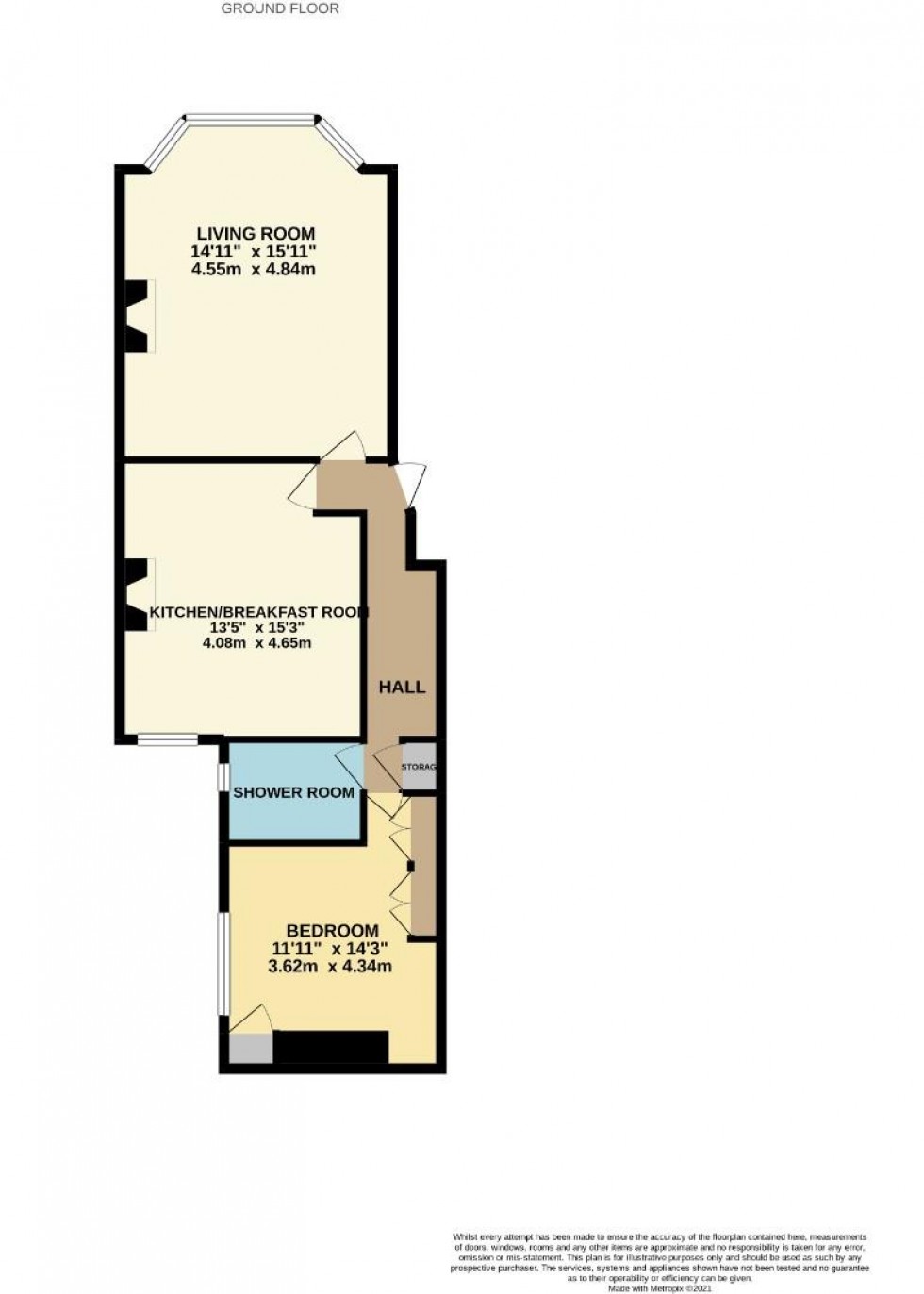Floorplan for East Park Parade, Northampton