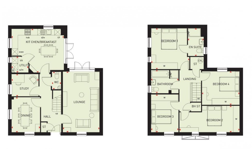 Floorplan for Ashlawn Gardens, Rugby