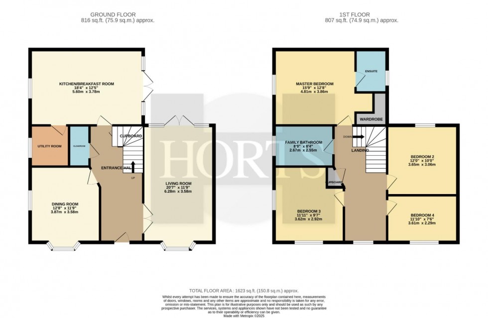 Floorplan for Packwood Crescent, Earls Barton, Northampton