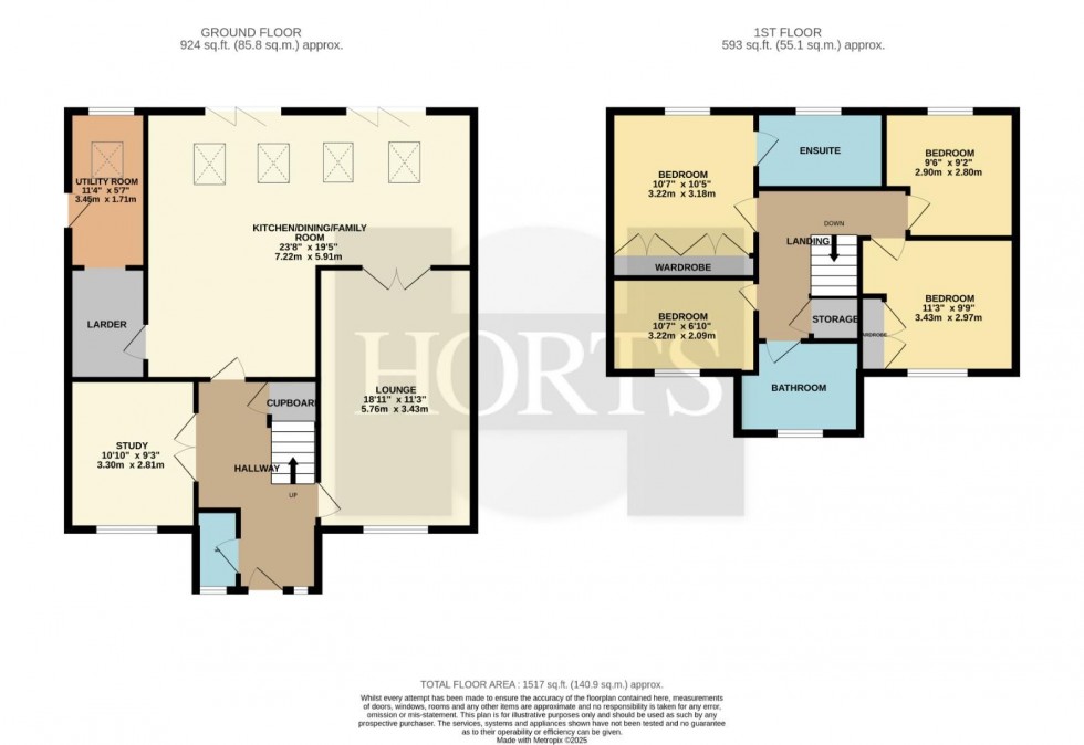 Floorplan for Wake Way, Grange Park, Northampton