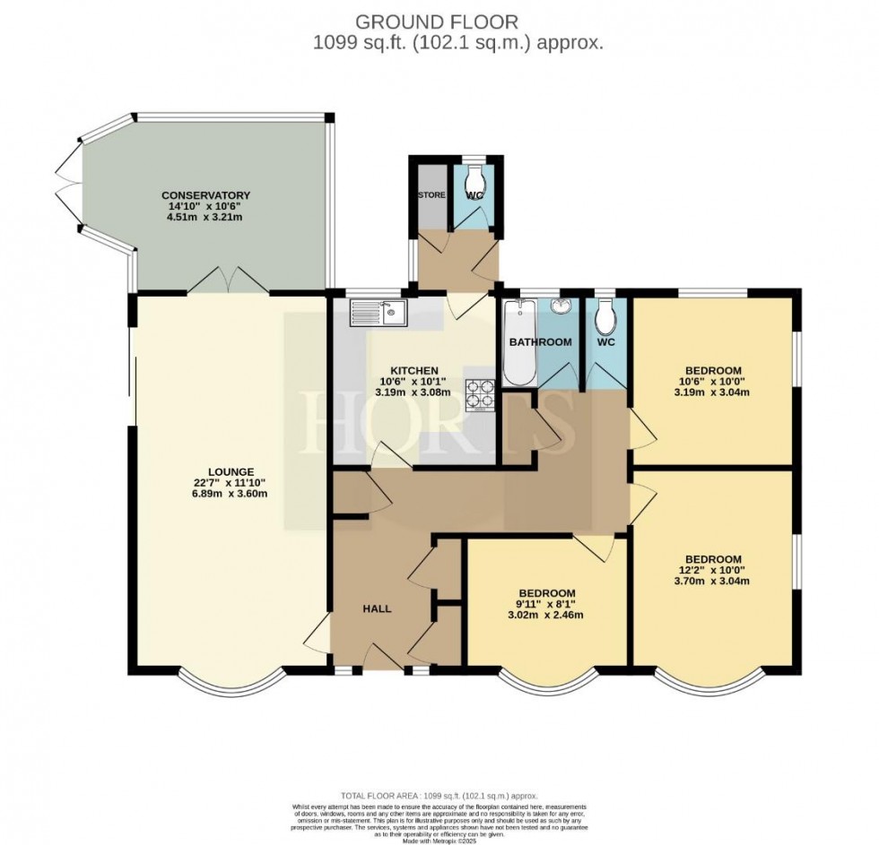 Floorplan for Hampden Way, Rugby