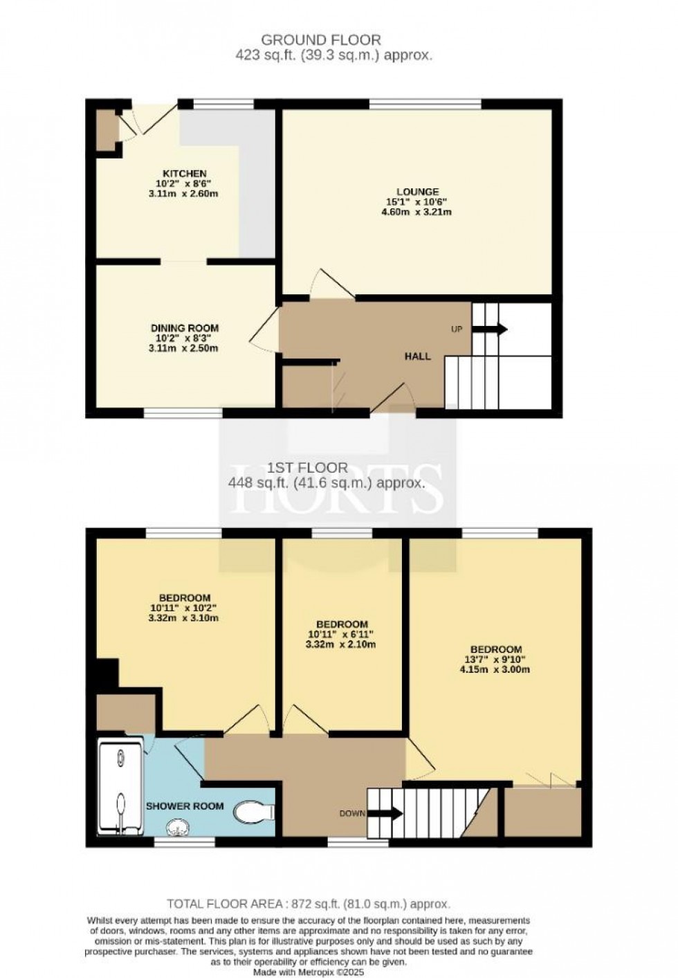 Floorplan for St. Annes Road, Rugby