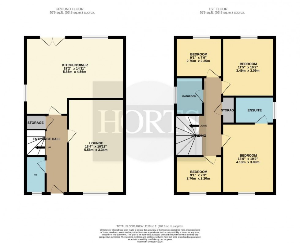 Floorplan for Silver Birch Road, Wootton, Northampton