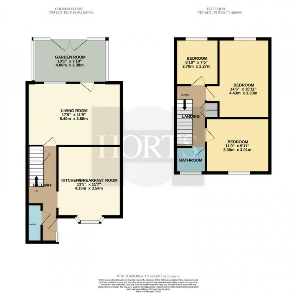 Floorplan for 49 Manor Road, Earls Barton, NORTHAMPTON