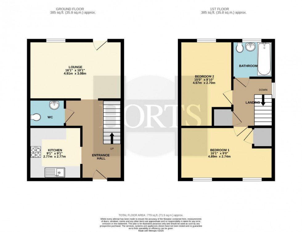 Floorplan for Johns Road, Bugbrooke, Northampton