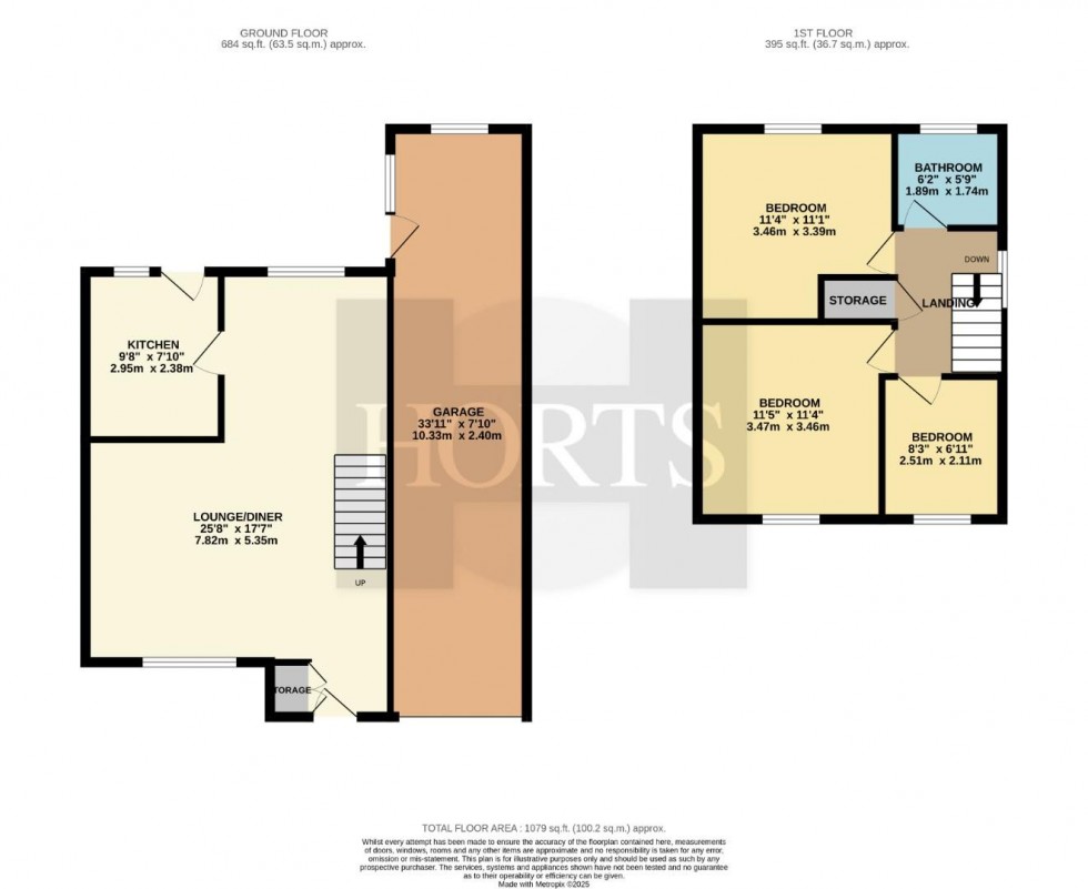 Floorplan for Eastfield Crescent, Yardley Gobion, Towcester