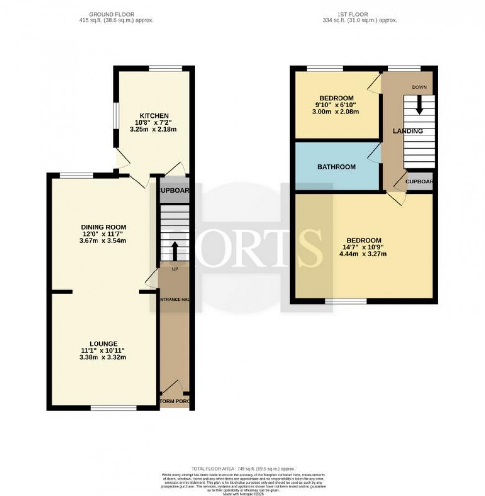Floorplan for New Street, Wellingborough