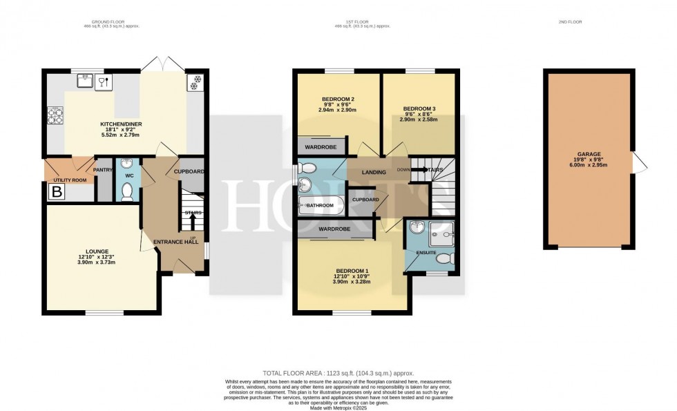 Floorplan for Lamport Lane, Northampton
