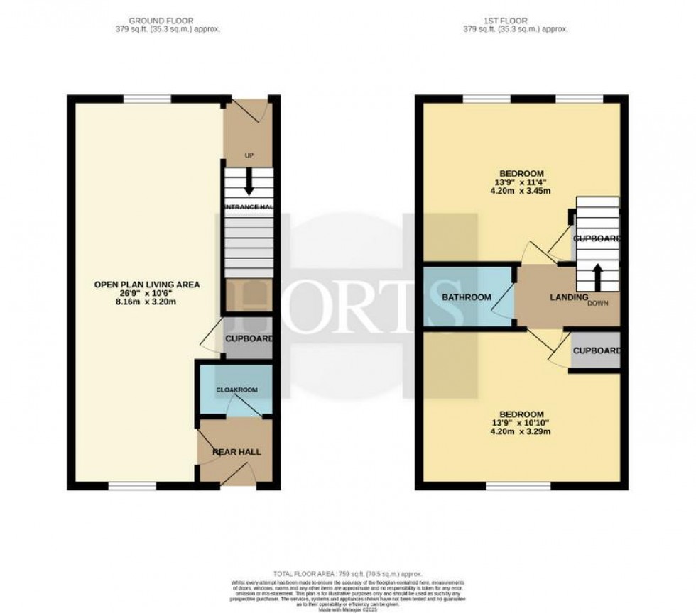 Floorplan for Polonius Road, Wellingborough
