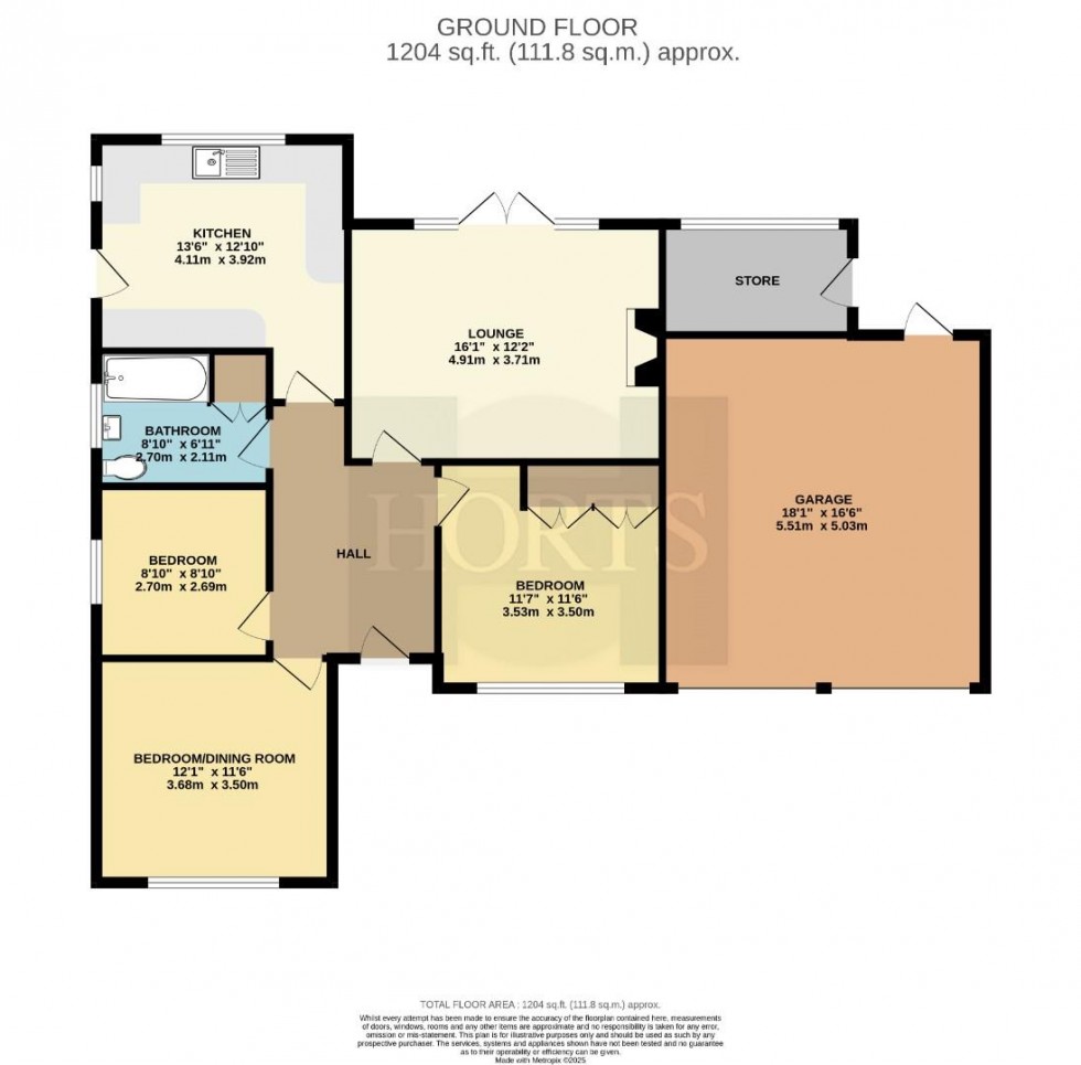 Floorplan for Plantagenet Drive, Rugby