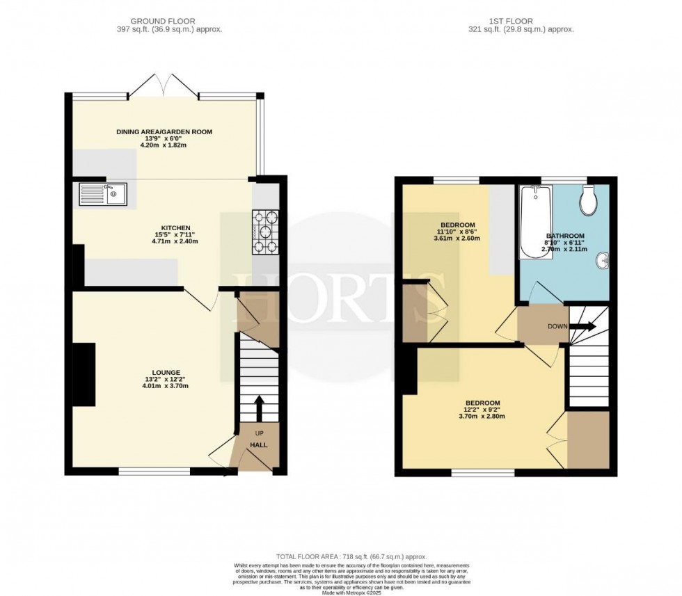 Floorplan for Council Street, Lutterworth