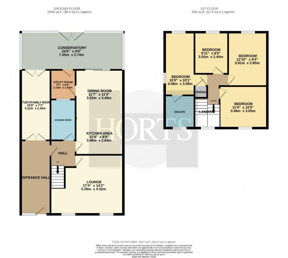 Floorplan for Grange Avenue, Northampton