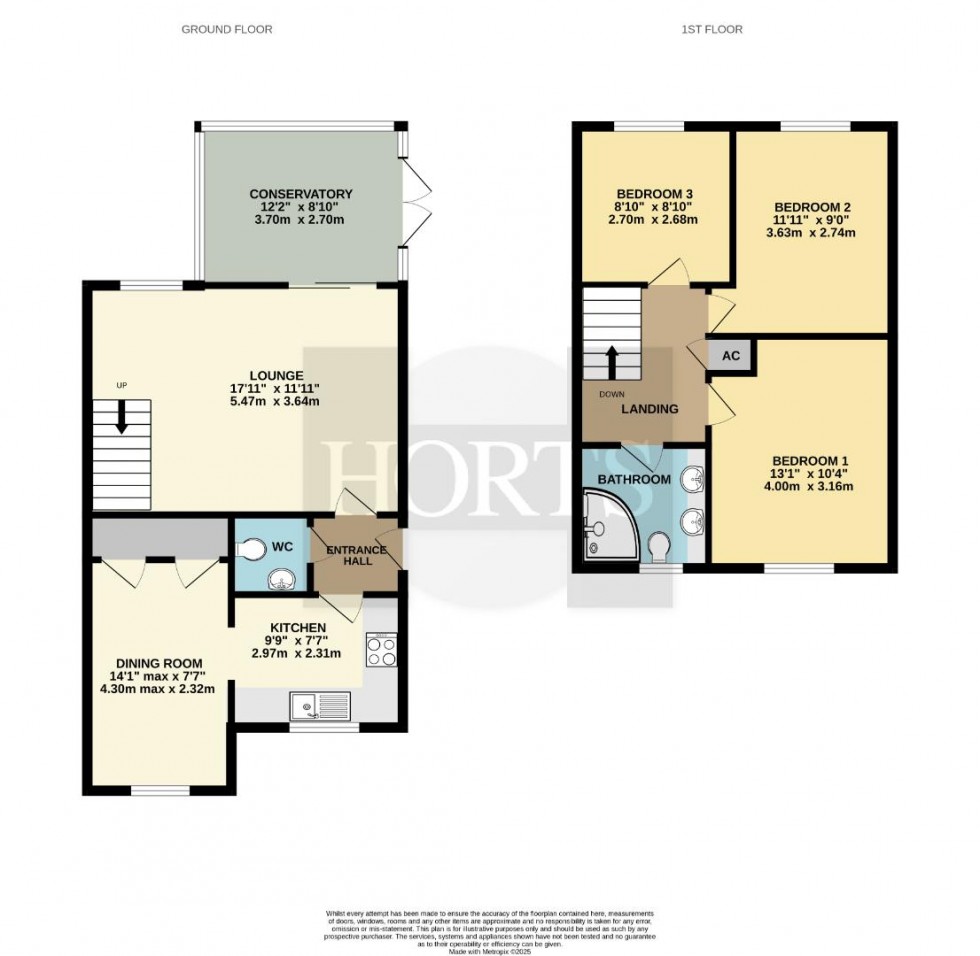 Floorplan for Sandhurst Close, East Hunsbury, Northampton