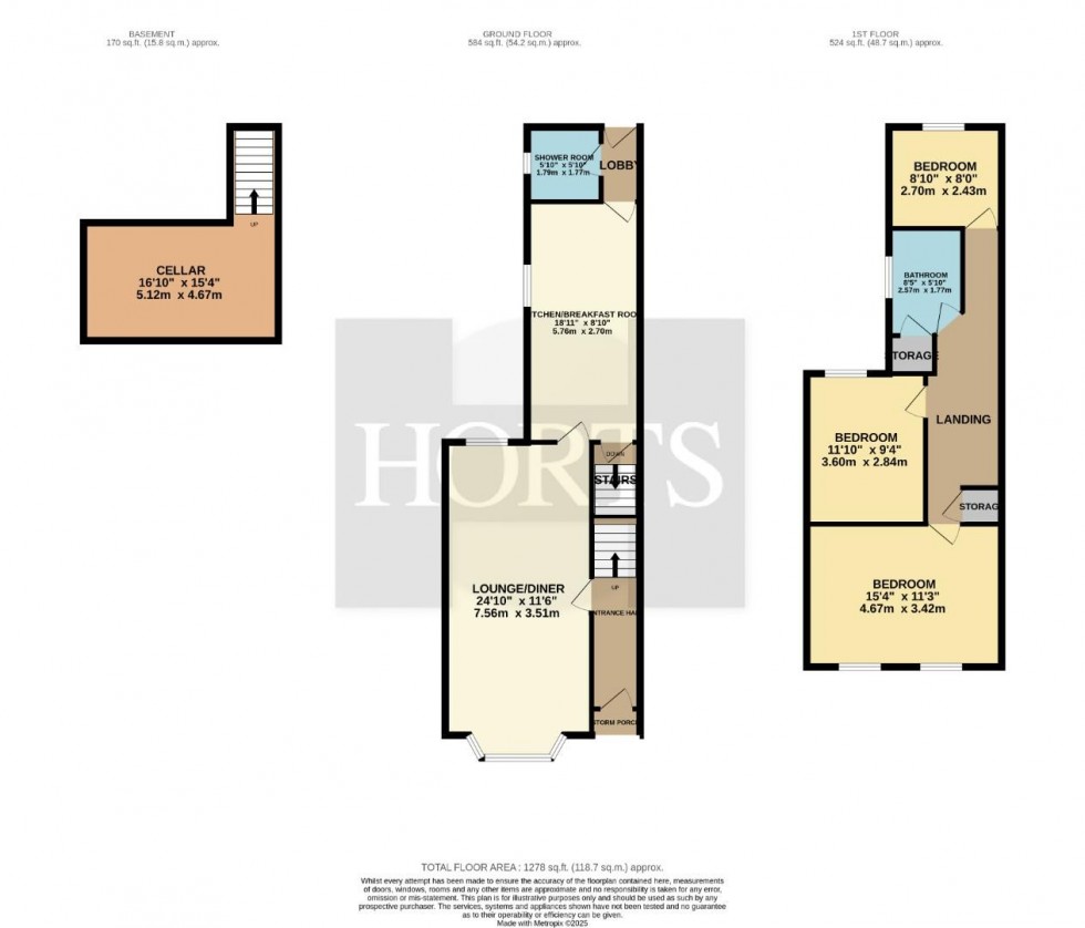 Floorplan for Cedar Road East, Northampton