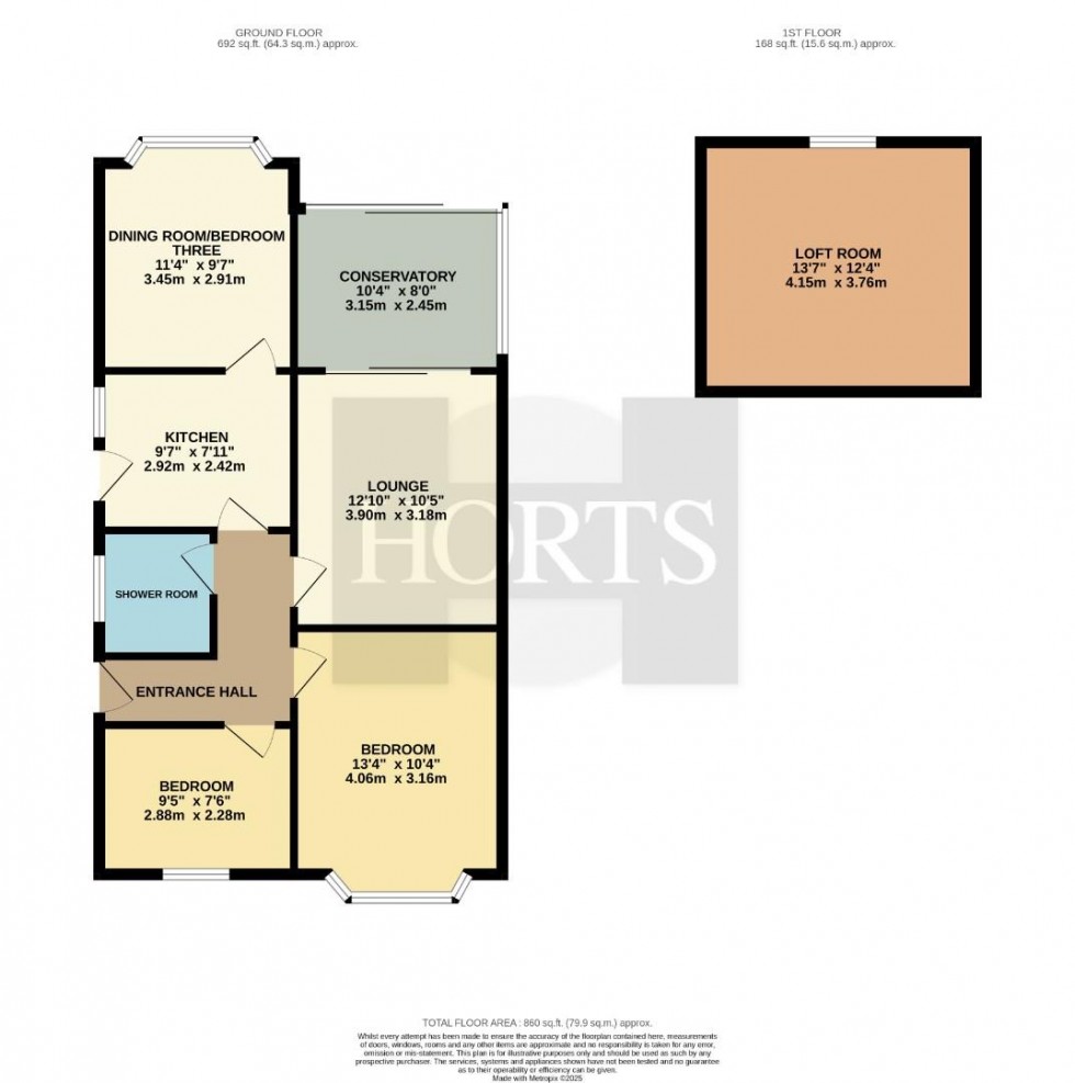Floorplan for Coaching Walk, Northampton