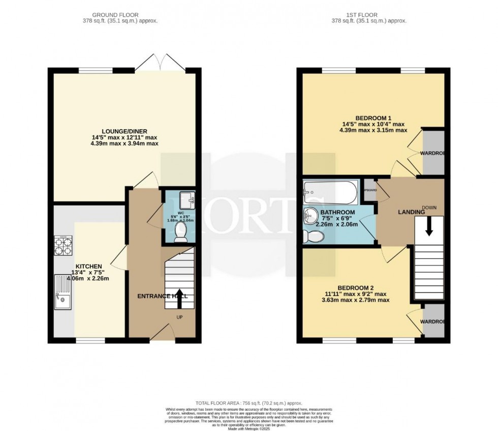 Floorplan for Roundhouse Drive, Cawston, Rugby