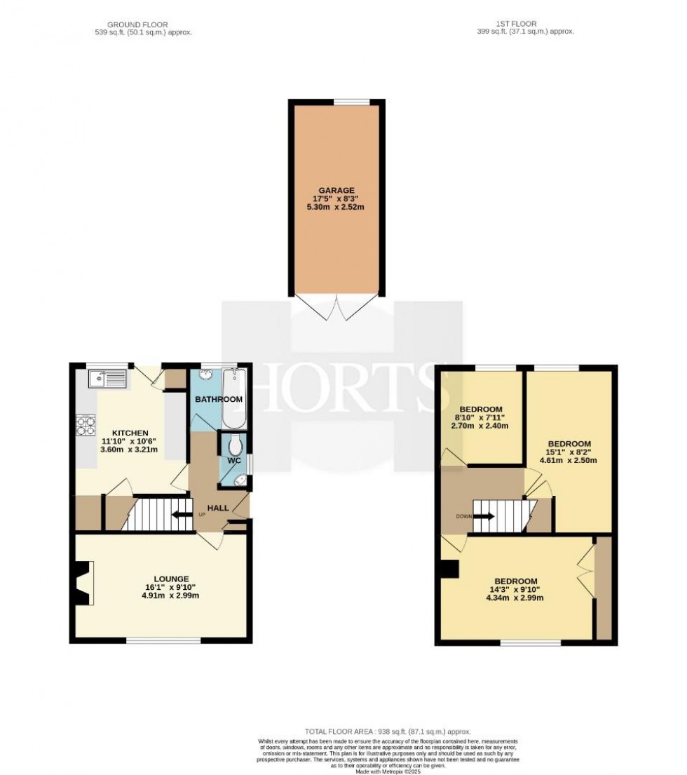 Floorplan for Carlton Road, Rugby