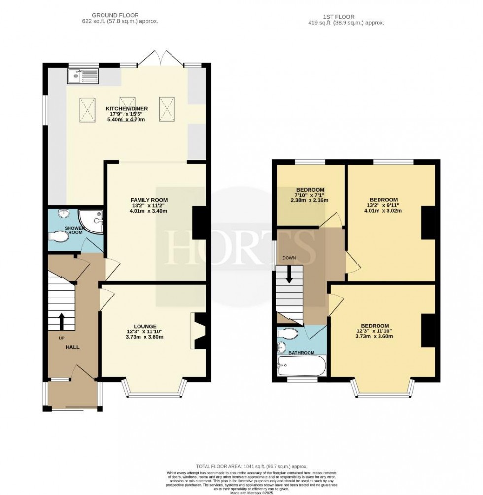 Floorplan for Slade Road, Rugby