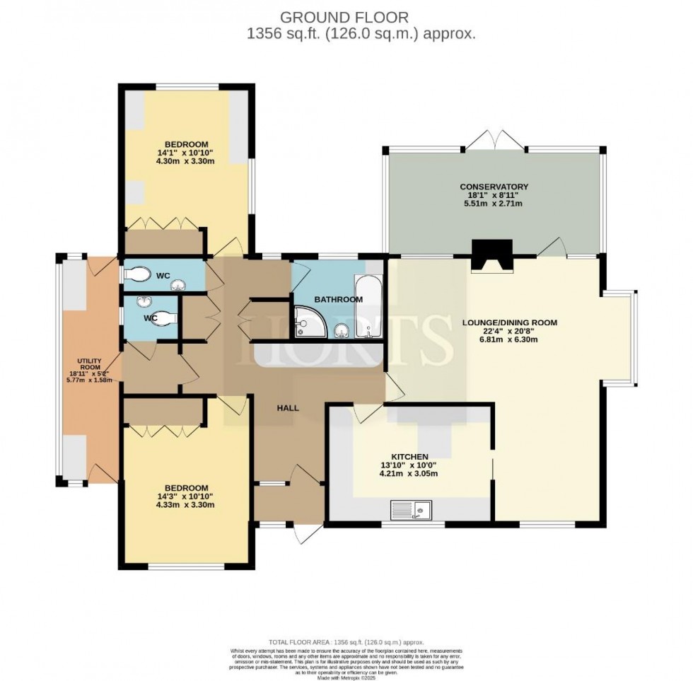 Floorplan for Newton Road, Newton, Rugby