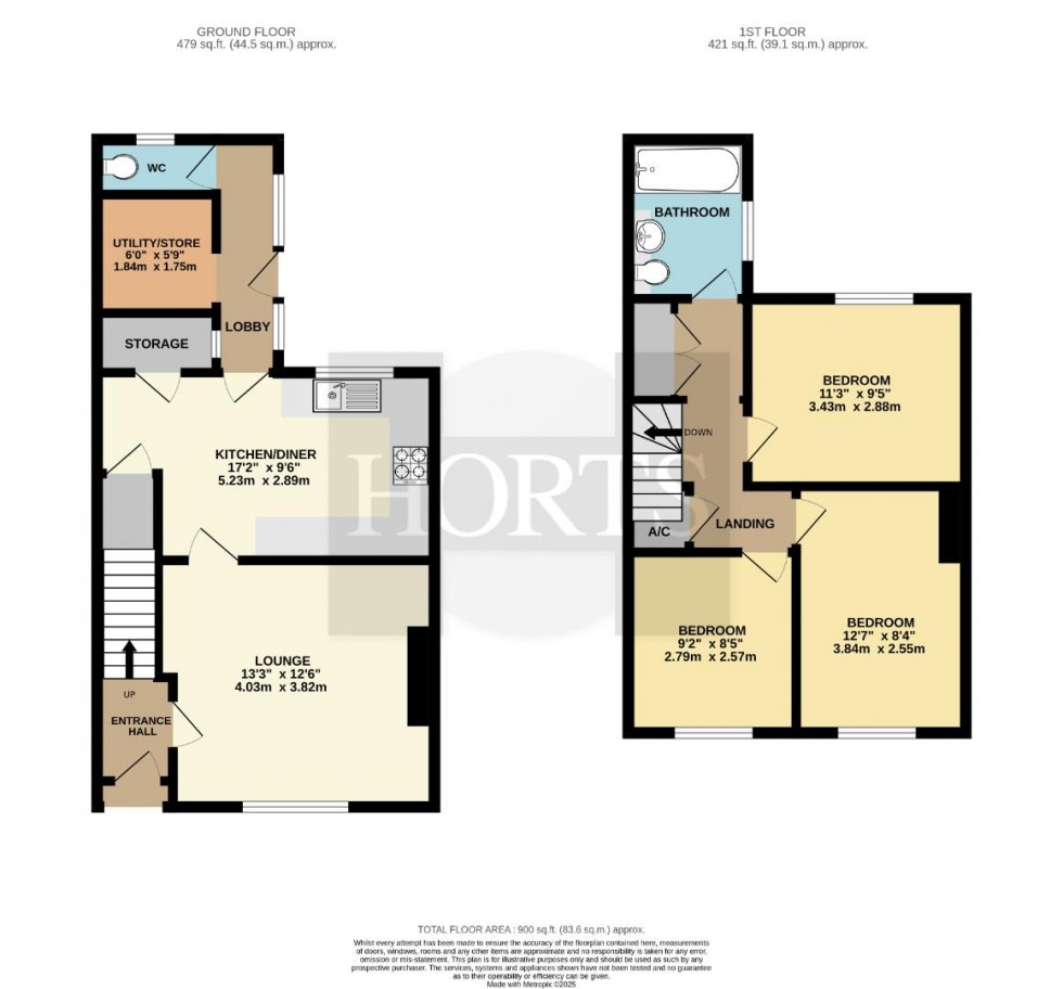 Floorplan for Glassthorpe Lane, Harpole, Northampton