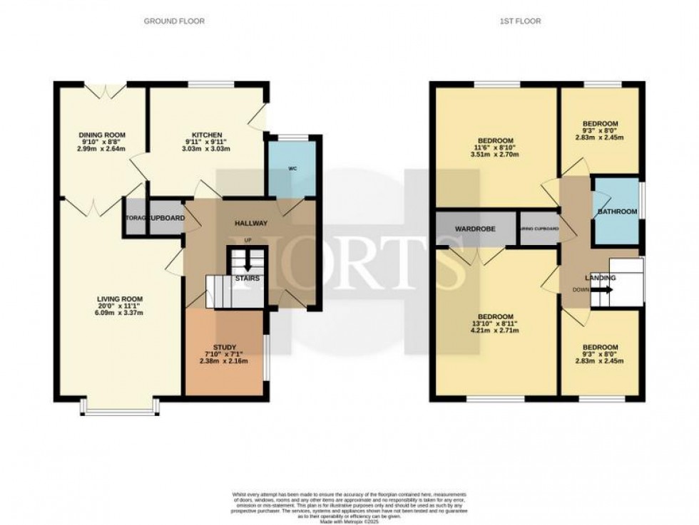 Floorplan for Spring Gardens, Earls Barton, Northampton