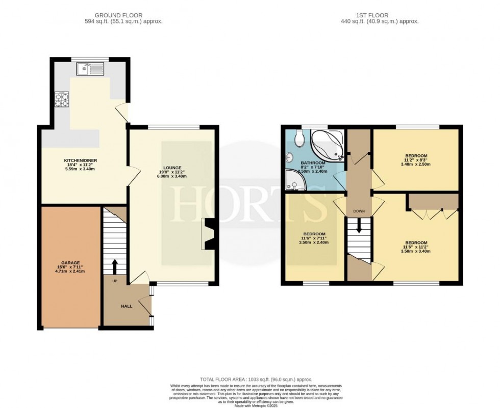 Floorplan for Hoskyn Close, Rugby