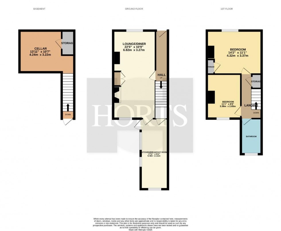 Floorplan for Upper Thrift Street, Northampton