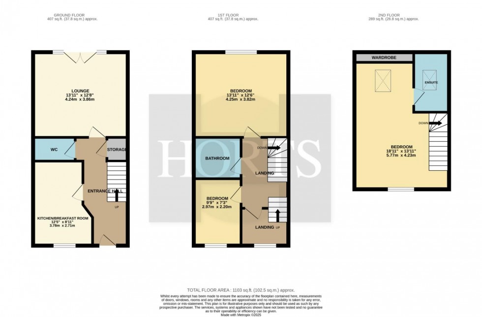 Floorplan for Mayfly Road, Northampton